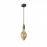 Distribuidor - Lâmpadas Diversas | Lâmpadas Modernas | COLGANTE DANTE 1XE27 CUERO/AMBAR BOMBILLA INCLUIDA 8W 3000K 640LM REGX12X12 CM Ref: 166891014